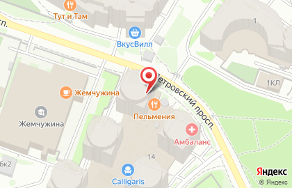 Ресторан Пельмения на метро Чкаловская на карте