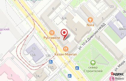 Эколас на Краснознаменской улице на карте