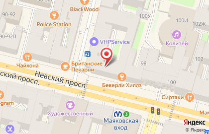 ОАО Банкомат, СМП Банк на Невском проспекте на карте