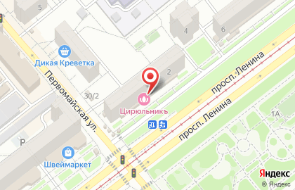 Салон Мир штор в Октябрьском районе на карте