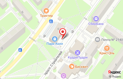 Фортуна на проспекте Строителей на карте
