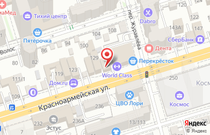 Komandor на Красноармейской улице на карте