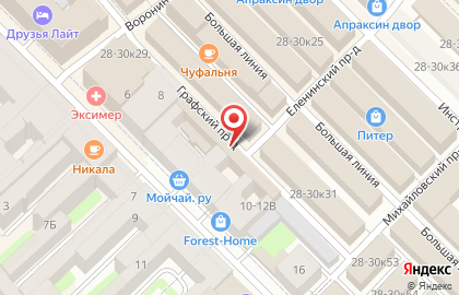 Магазин хозтоваров в Санкт-Петербурге на карте