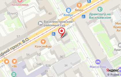 По Карману в Василеостровском районе на карте