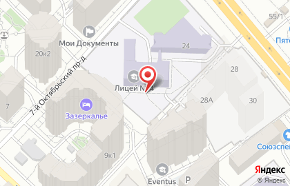 # 43 на Октябрьском проспекте на карте