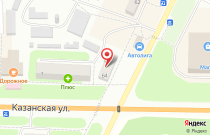 Оптика Кронос на улице Мичурина, 64 в Лысково на карте