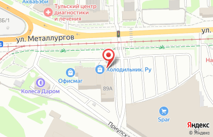 Гипермаркет электроники и бытовой техники Холодильник.ру в Туле на карте