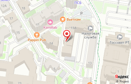 ИФНС, Межрайонная инспекция Федеральной налоговой службы России №14 по Республике Татарстан на карте