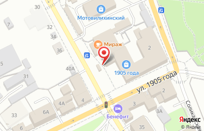 Магазин и киоск по продаже хлебобулочных изделий Пермский хлеб в Мотовилихинском районе на карте