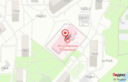 Центр лапароскопической хирургии Юсуповской больницы на Нагорной улице на карте