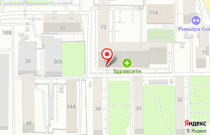 Супермаркет Спутник в Северном микрорайоне на карте