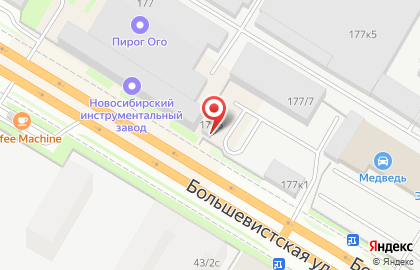 4 Колеса в Новосибирске на карте
