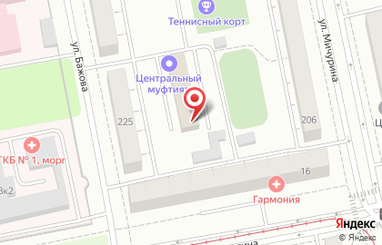TRW на улице Бажова на карте