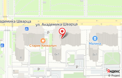 Ирбис на улице Академика Шварца на карте