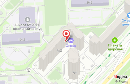 55 на проспекте Защитников Москвы на карте