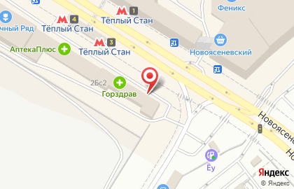 Микрофинансовая компания Русские деньги на Новоясеневском проспекте на карте