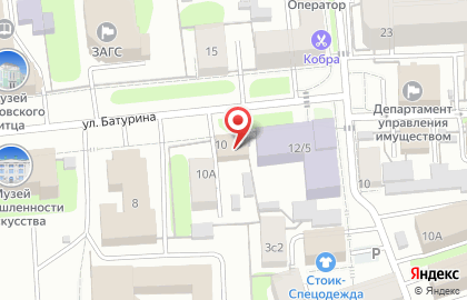 Энергосервисный центр на улице Батурина на карте