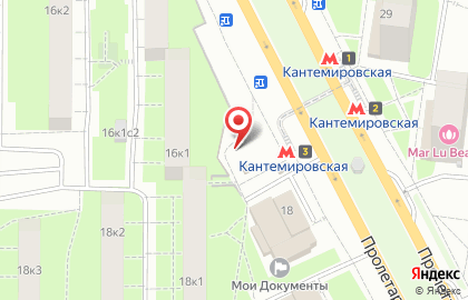 Киоск печатной продукции Краснопресненское агентство печати на Пролетарском проспекте на карте