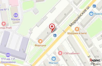 Магазин бытовой химии Фортуна в Тамбове на карте