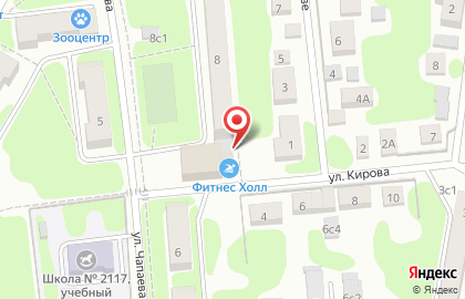 Фитнес-клуб Фитнес Холл на улице Чапаева в Щербинке на карте