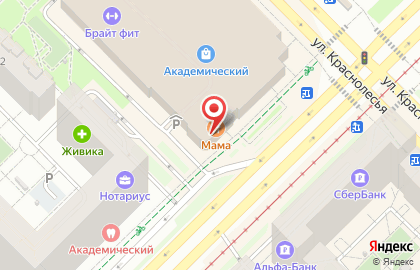 Мебельный салон АСМ-Мебель на улице Краснолесья на карте