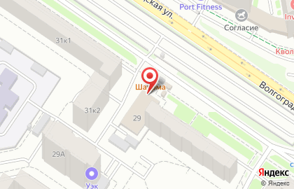 Супермаркет Елисей на Волгоградской улице на карте
