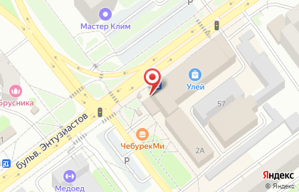 ЗАО Роспечать на бульваре Энтузиастов на карте