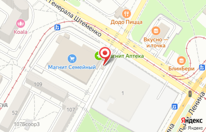 Киоск БлинМастер в Краснооктябрьском районе на карте