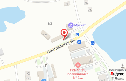 Кондитерская лавка на Центральной улице на карте