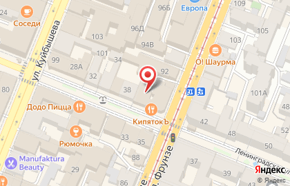 Телекоммуникационная компания Билайн на Ленинградской улице на карте