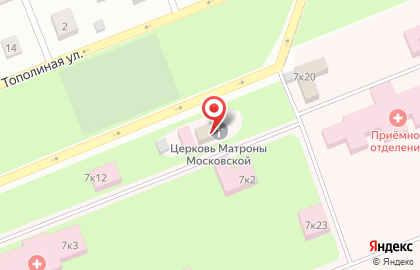 Храм блаженной Матроны Московской, поc. Здравница на карте