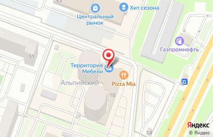 Магазин Территория мебели в Каменск-Уральском на карте
