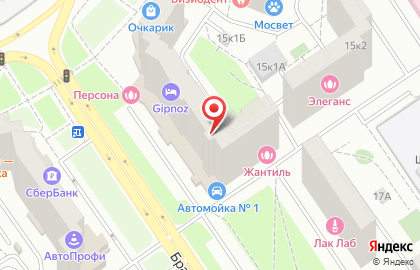 В Коломенском на Братиславской улице на карте