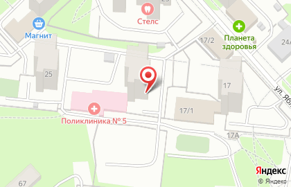 Парикмахерская Лана в Свердловском районе на карте