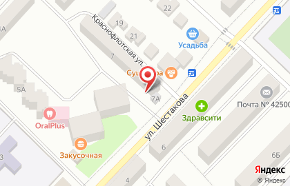 Продуктовый магазин Фомин на улице Шестакова на карте