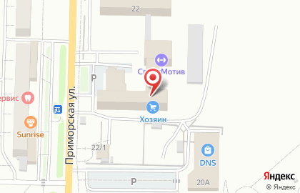 Торговая компания Акватекс на Приморской улице на карте
