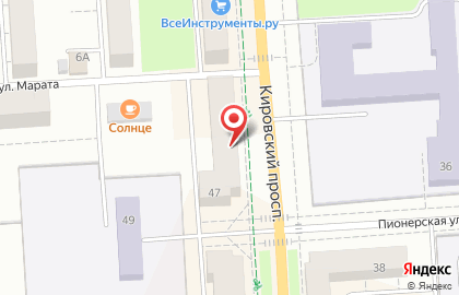 Престиж на Кировском проспекте на карте
