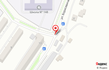 Магазин разливных напитков на улице Борисевича на карте