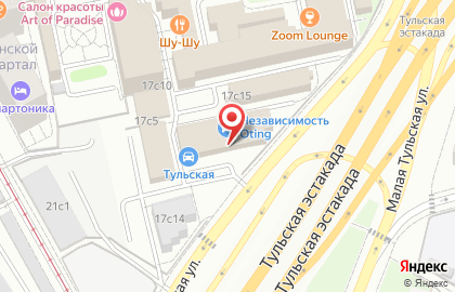 Служба эвакуации и автосервиса Комиссар в Духовском переулке на карте