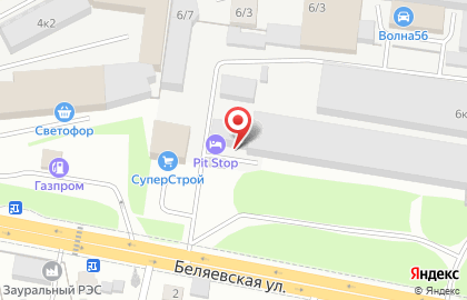 Гостиница Pit-Stop на Беляевской улице на карте