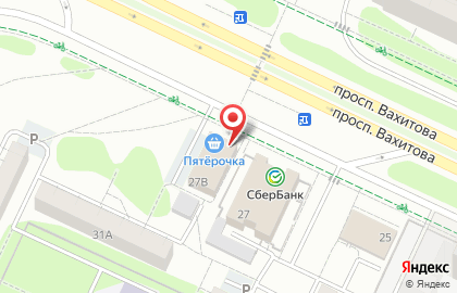 Дискаунтер Пятёрочка на проспекте Вахитова на карте