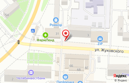 Магазин и киоск Чебаркульский молочный завод на проспекте Октября на карте