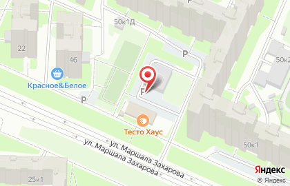 Буфетъ на улице Маршала Захарова на карте