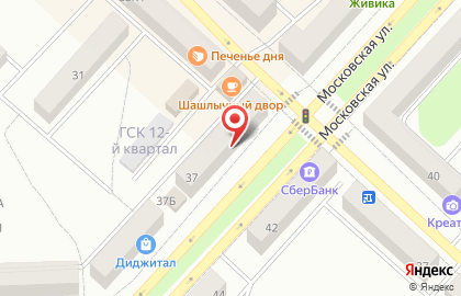 Салон связи Tele2 на Московской улице на карте
