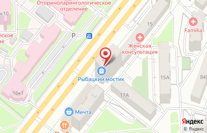 Магазин Рыбацкий мостик в Челябинске на карте