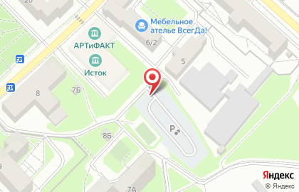 Автостоянка в Москве на карте