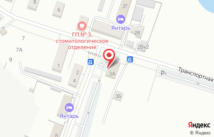 Закусочная на Транспортной улице на карте