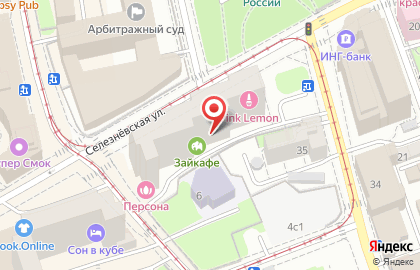 Кафе Тартин на метро Менделеевская на карте