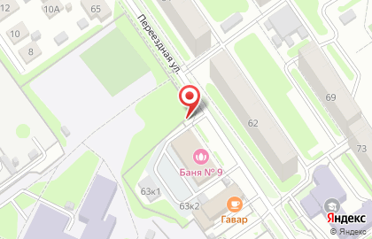 Киоск по изготовлению ключей, Заельцовский район на Переездной улице на карте