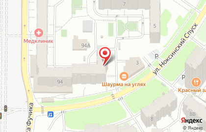 Магазин пива Разливное на улице Ноксинский Спуск на карте